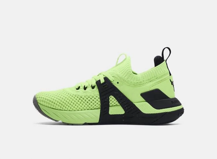 under armour project rock 4 training shoes quirky lime - Image 2