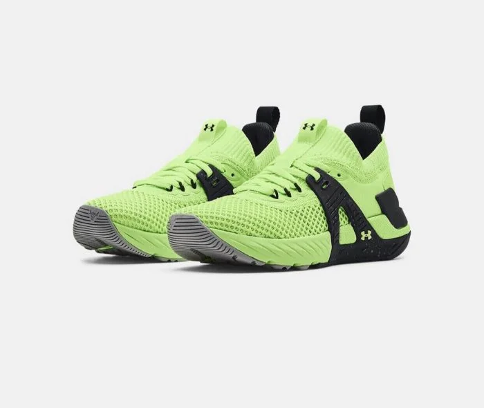 under armour project rock 4 training shoes quirky lime - Image 4